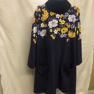 Joules Navy Floral Tunic